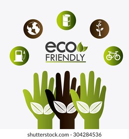 Go green design, vector illustration eps 10.
