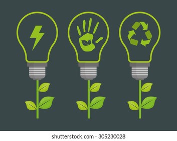 Go green design, vector illustration eps 10.
