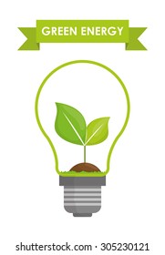 Go green design, vector illustration eps 10.