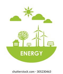 Go green design, vector illustration eps 10.