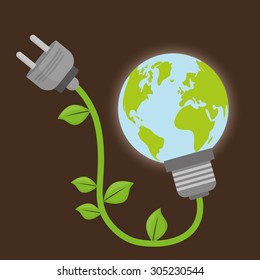 Go green design, vector illustration eps 10.