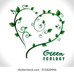 Go green design, vector illustration eps 10.