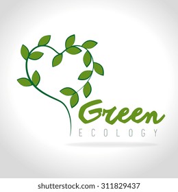 Go green design, vector illustration eps 10.