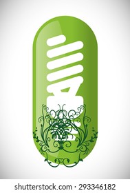 Go green digital design, vector illustration eps 10.