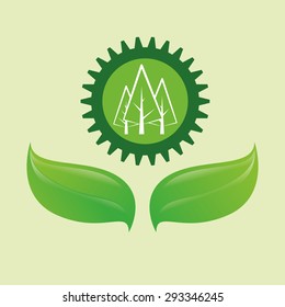 Go green digital design, vector illustration eps 10.