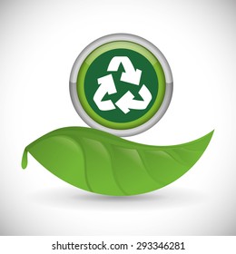 Go green digital design, vector illustration eps 10.