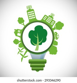 Go green digital design, vector illustration eps 10.