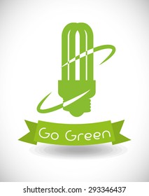 Go green digital design, vector illustration eps 10.