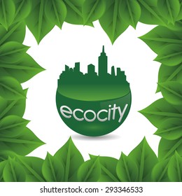 Go green digital design, vector illustration eps 10.