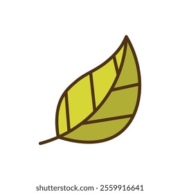 Go Green Doodle Illustration - Leaf