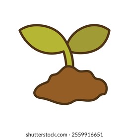 Go Green Doodle Illustration - Plant