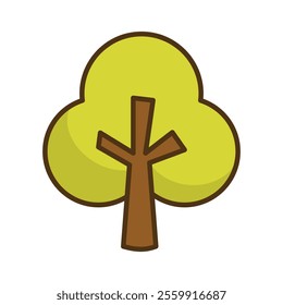 Go Green Doodle Illustration - Tree