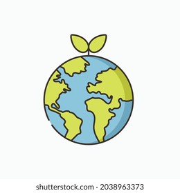Go Green Earth icon for business website,apps, and many more
