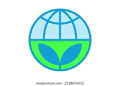 Ir verde para el Vector del icono de la tierra