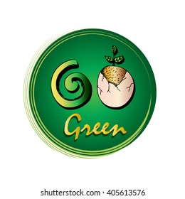 Go Green Eco Friendly Concept . Hand drawing illustration.