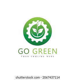Diseño de la plantilla de logotipo de hoja de árbol ecológico