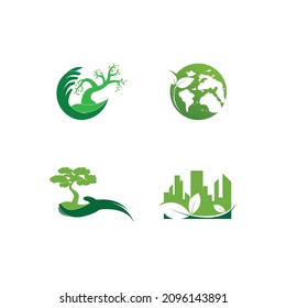 go green ecology concept design