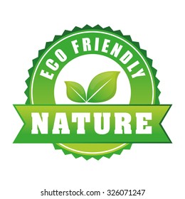 Go green and ecology design, vector illustration graphic.