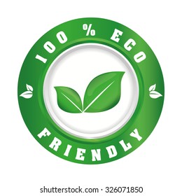 Go green and ecology design, vector illustration graphic.