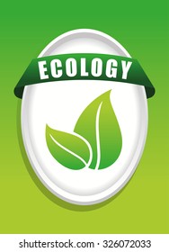 Go green and ecology design, vector illustration graphic.