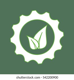 go green ecology icon vector illustration graphic design
