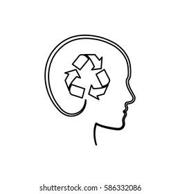 Go green ecology icon vector illustration graphic design