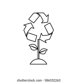 Go green ecology icon vector illustration graphic design