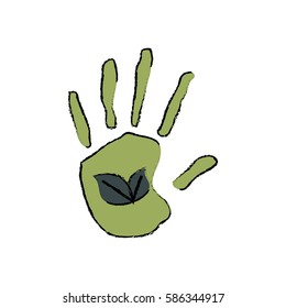 Go green ecology icon vector illustration graphic design
