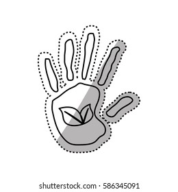 Go green ecology icon vector illustration. graphic design