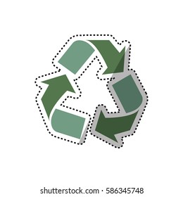 Go green ecology icon vector illustration graphic design