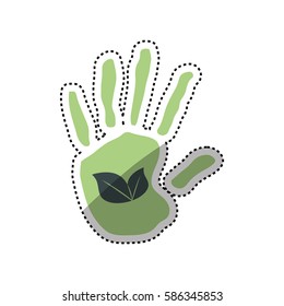 Go green ecology icon vector illustration graphic design