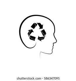 Go green ecology icon vector illustration graphic design