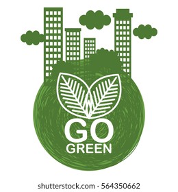 go green ecology poster