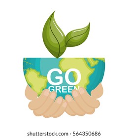 go green ecology poster
