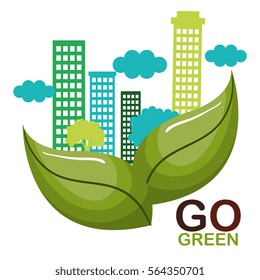 go green ecology poster