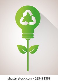 Go green ecology theme design, vector illustration.