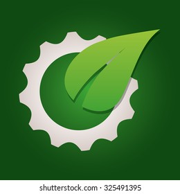 Go green ecology theme design, vector illustration.
