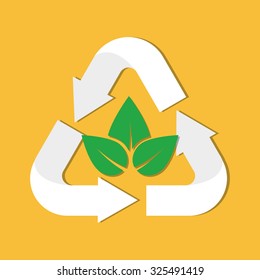 Go green ecology theme design, vector illustration.