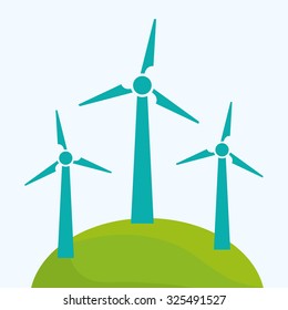 Go green ecology theme design, vector illustration.