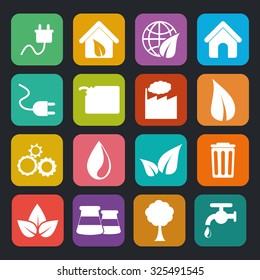 Go green ecology theme design, vector illustration.