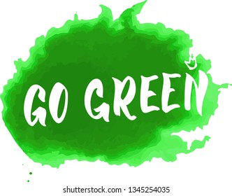 Go green environmental concept. Saving the nature background. Eco and vegan design template. 