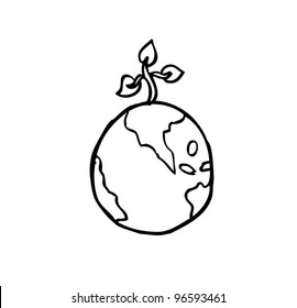 go green environmental earth vector illustration