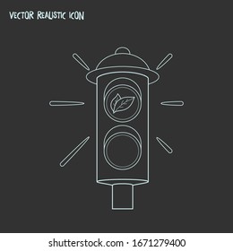 Go green icon line element. Vector illustration of go green icon line isolated on clean background for your web mobile app logo design.