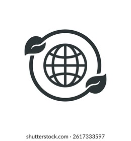 Go green icon. Solid glyph series icon