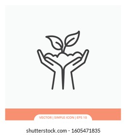 Go green Icon Vector Illustration