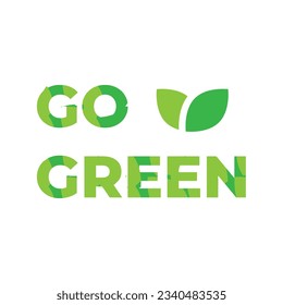 Go Green Icon Vector Illustration. Vector illustration