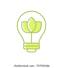 Go green idea vector icon
