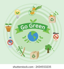 go green Images, Korean Translation : go green and zero waste and recycle system