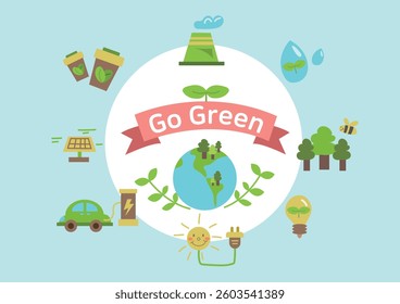 go green Images, Korean Translation : go green and recycle system
