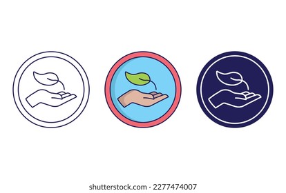 Go green line and solid vector icons